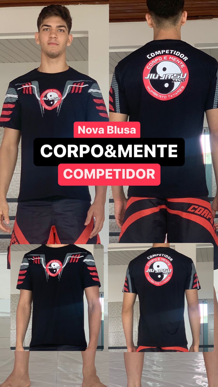 camisa CM  preta  competidor